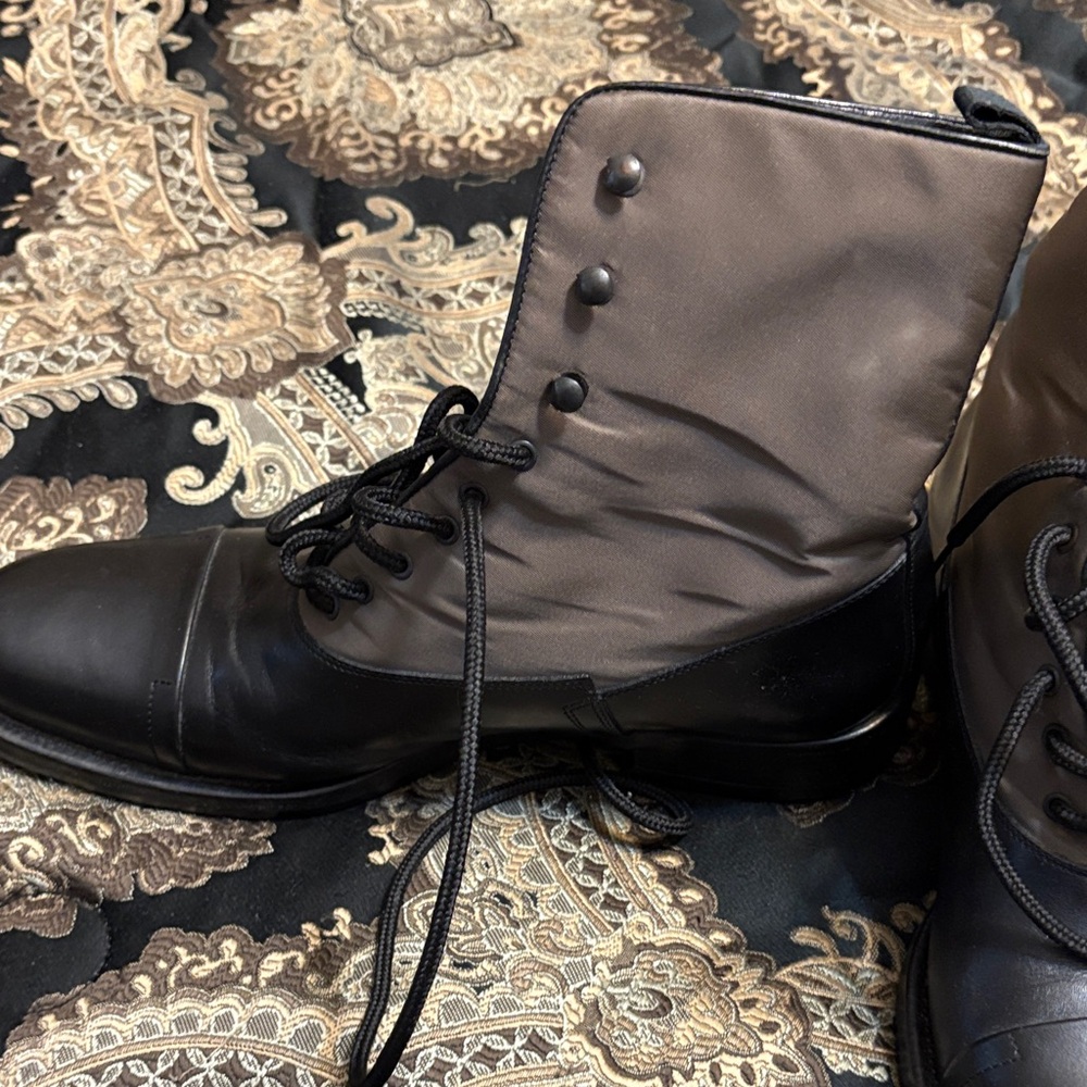 Prada Two-Tone Black and Brown women boots.